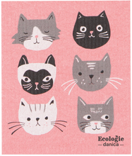 Load image into Gallery viewer, Cats Meow Swedish Sponge Cloth
