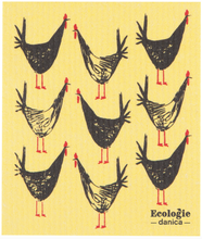 Load image into Gallery viewer, Chicken Scratch Swedish Sponge Cloth
