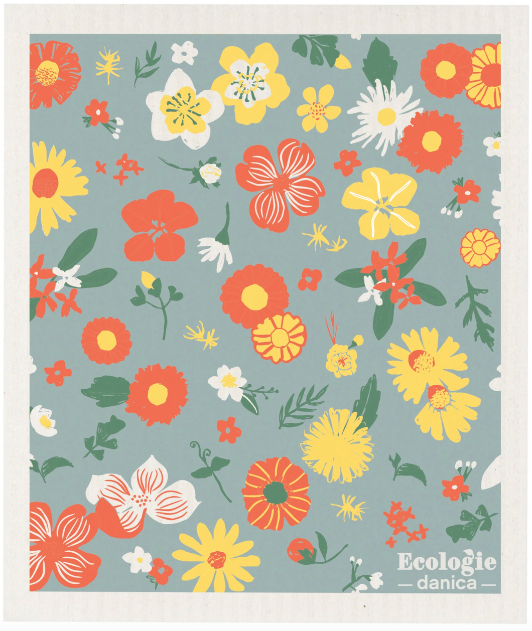 Flowers Of The Month Swedish Sponge Cloth