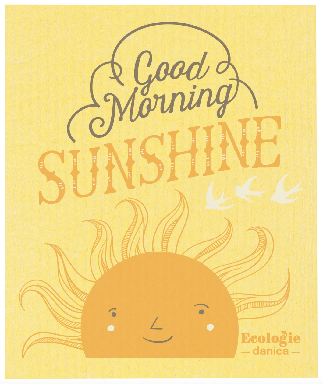 Good Morning Sun Swedish Sponge Cloth
