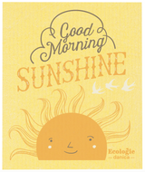 Good Morning Sun Swedish Sponge Cloth