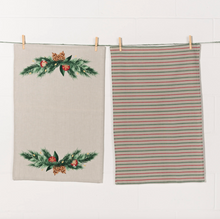 Load image into Gallery viewer, Tea Towels set of 2 Deck the Halls
