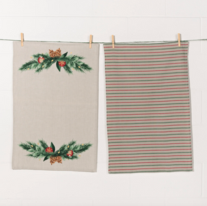 Tea Towels set of 2 Deck the Halls