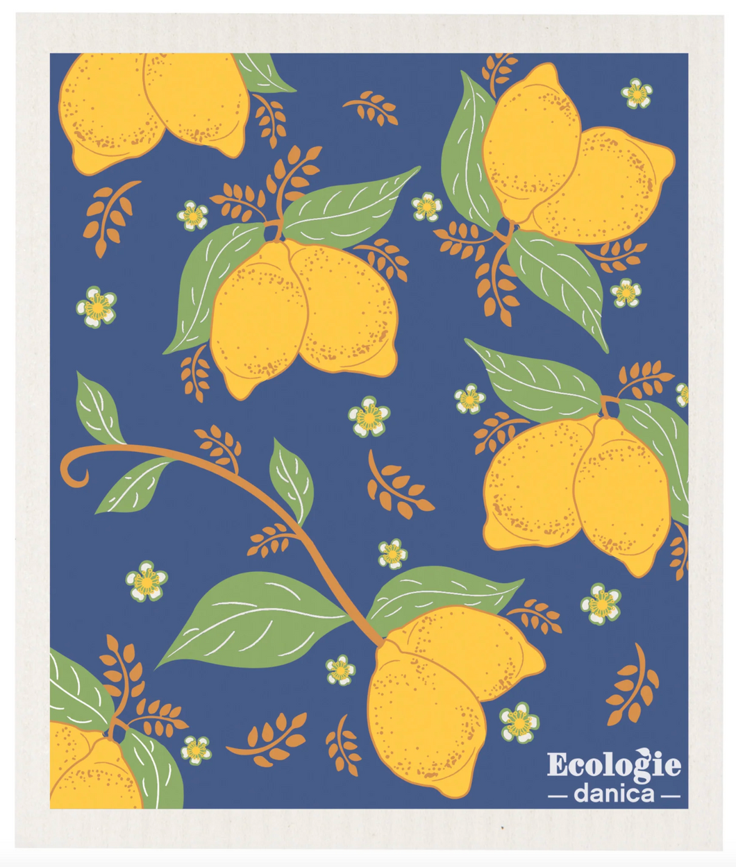 Provencal Lemons Swedish Sponge Cloth