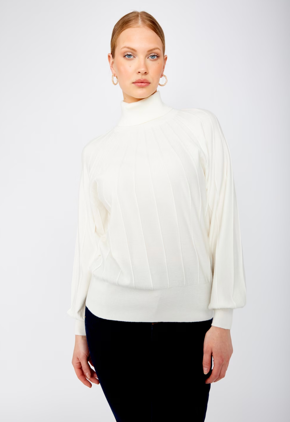 Frank Lyman 243426U Ribbed High Neck Pullover FW24