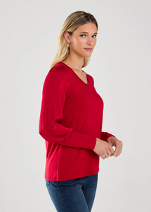 FDJ MIX MEDIA V NECK TOP 3367865 FW24