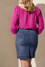 Load image into Gallery viewer, Tribal 5366O-2020 Pull-on Denim Skort SS25

