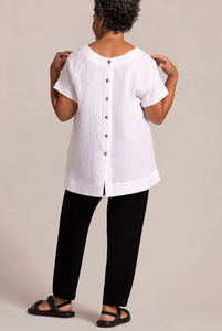 Sympli C822388-0 Breeze Button Back Top SS25