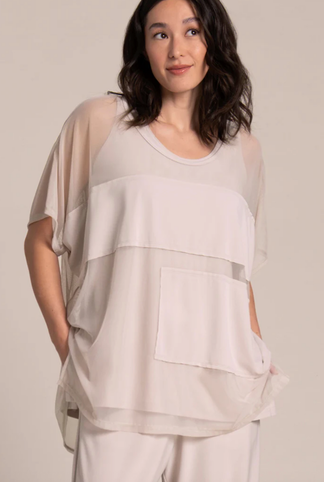 Sympli 323237-0 Fusion Split Back Tunic SS25