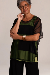 Sympli 323237-0 Fusion Split Back Tunic SS25