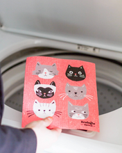 Load image into Gallery viewer, Cats Meow Swedish Sponge Cloth
