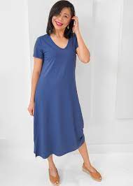 Pure - Mid Dress V-Neck - 210-5018