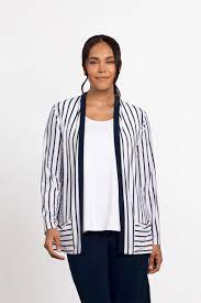 Sympli Stripe Everyday Cardigan