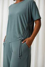 Load image into Gallery viewer, Sympli - Boxy Tie Top, Short Sleeve - 22253-1
