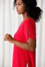 Load image into Gallery viewer, Sympli - Twist Sleeve Tunic, Short Sleeve - 23185-1
