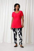 Load image into Gallery viewer, Sympli - Twist Sleeve Tunic, Short Sleeve - 23185-1
