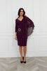 Frank Lyman Knee-length Bodycon V-neck Dress Style 259012 FW25