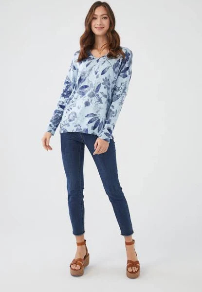 FDJ - Printed Long Sleeve Sweater - 3739841