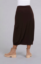 Load image into Gallery viewer, Sympli 2682V Safari Skirt with Faux Leather FW23
