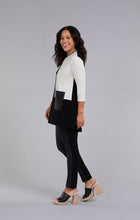 Load image into Gallery viewer, Sympli 23201CB Colour Block Patch Pocket Tunic 3/4 Sleeve FW23
