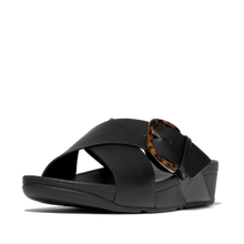 Load image into Gallery viewer, Fit Flop JE8 Lulu Resin Buckle Cross Slide Sandal SS26
