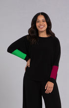 Load image into Gallery viewer, Sympli 22279CB Color Block Sleeve Nu Cinch Top FW23
