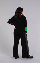 Load image into Gallery viewer, Sympli 22279CB Color Block Sleeve Nu Cinch Top FW23
