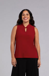 Sympli 21204 Twist Collar Tank FW23