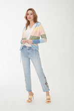 Load image into Gallery viewer, FDJ - Striped Hooded Cardigan - 1037314
