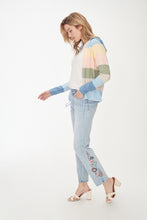 Load image into Gallery viewer, FDJ - Striped Hooded Cardigan - 1037314
