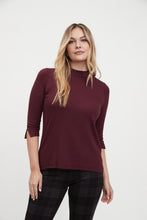 Load image into Gallery viewer, FDJ - 1361161 - 3/4 Sleeve Mock Neck Top

