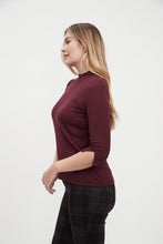 Load image into Gallery viewer, FDJ - 1361161 - 3/4 Sleeve Mock Neck Top
