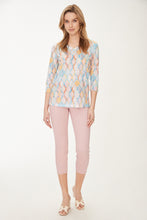 Load image into Gallery viewer, FDJ - Printed V-Neck Top - 1406451
