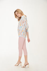 FDJ - Printed V-Neck Top - 1406451