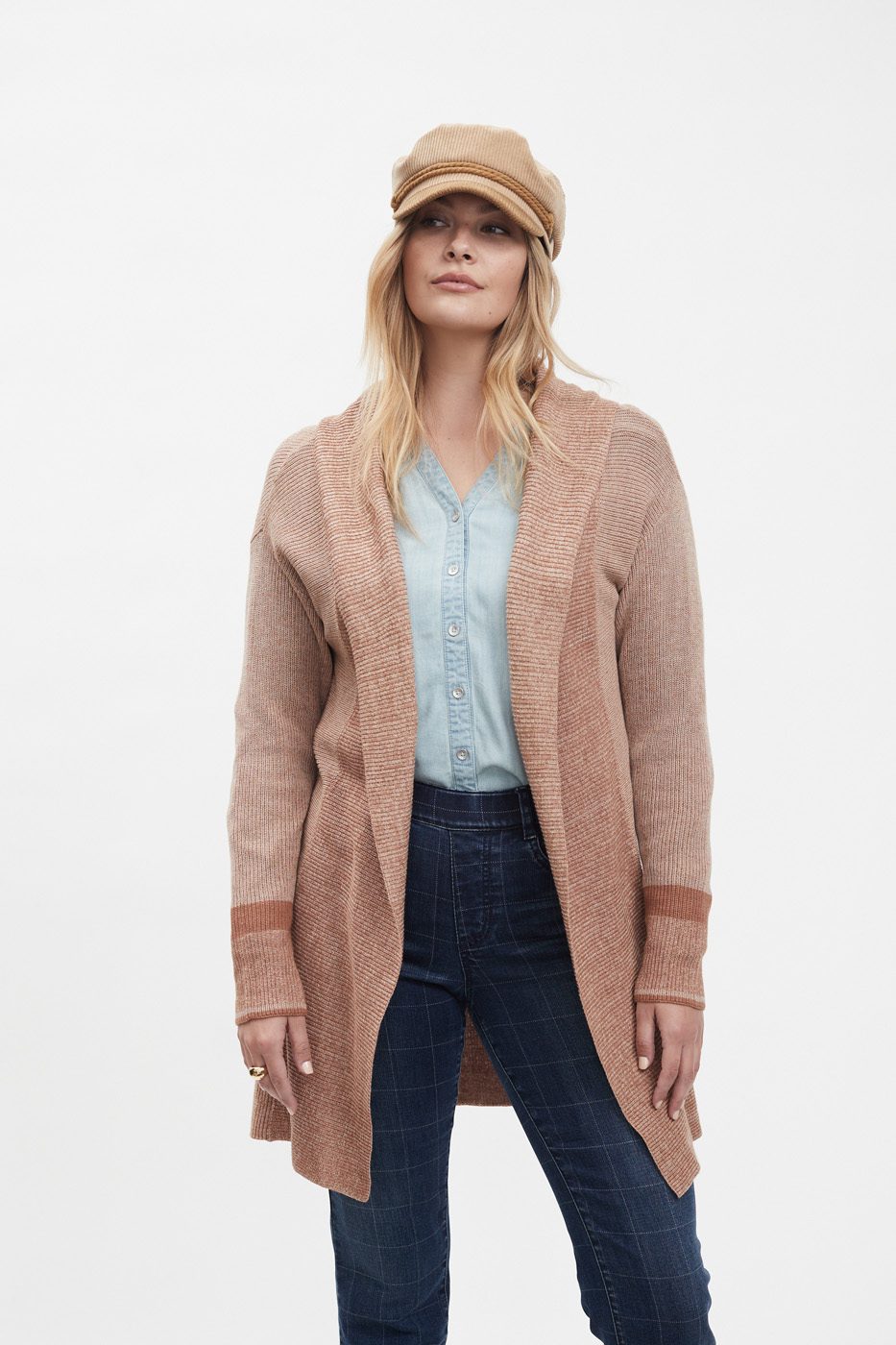 FDJ - 1580624 - Plaited Two-Tone Cardigan