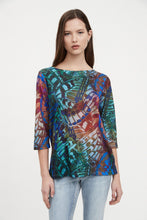 Load image into Gallery viewer, FDJ - 1652451 - Boatneck 3/4 Sleeve Top
