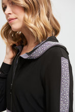 Load image into Gallery viewer, Joseph Ribkoff - 213893 - Zip-up Hoodie with Glitter Trim
