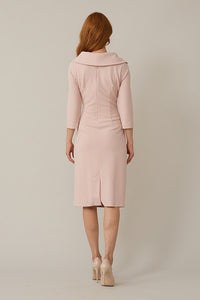 Joseph Ribkoff - Shawl Collar Wrap Front Dress - 221343