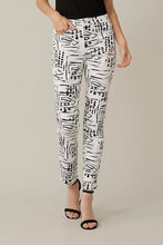 Load image into Gallery viewer, Joseph Ribkoff - Word Print 5-Pocket Pant - 221925

