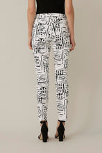 Load image into Gallery viewer, Joseph Ribkoff - Word Print 5-Pocket Pant - 221925
