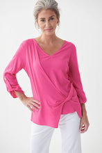Load image into Gallery viewer, Joseph Ribkoff - 3/4 Sleeve V-Neck Side Tie Top - 222123
