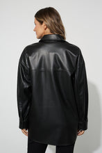 Load image into Gallery viewer, Joseph Ribkoff - 223917 - Leatherette Shirt Jacket
