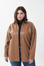 Load image into Gallery viewer, Joseph Ribkoff - 223917 - Leatherette Shirt Jacket
