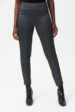 Load image into Gallery viewer, Joseph Ribkoff - 224091 - Slim Leg Plaid Pants
