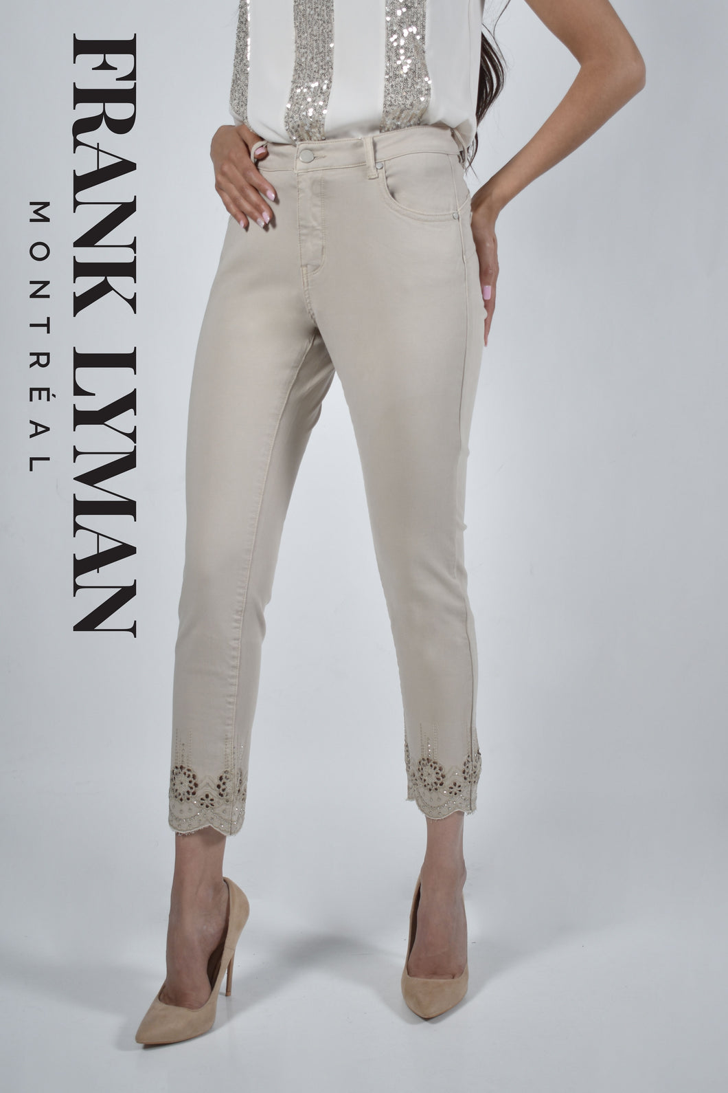 Frank Lyman - Sparkle Hem Jean - 226139U