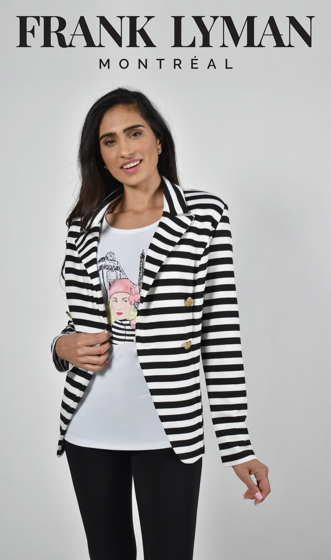 Frank Lyman - Striped Blazer - 226526