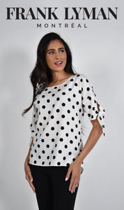 Frank Lyman - Dot Top with Button Back - 226612