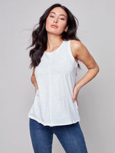 Load image into Gallery viewer, Charlie B - Organic Cotton Slub Sleeveless Knit Top - C1313RPK
