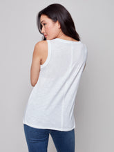 Load image into Gallery viewer, Charlie B - Organic Cotton Slub Sleeveless Knit Top - C1313RPK
