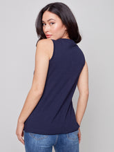 Load image into Gallery viewer, Charlie B - Organic Cotton Slub Sleeveless Knit Top - C1313RPK
